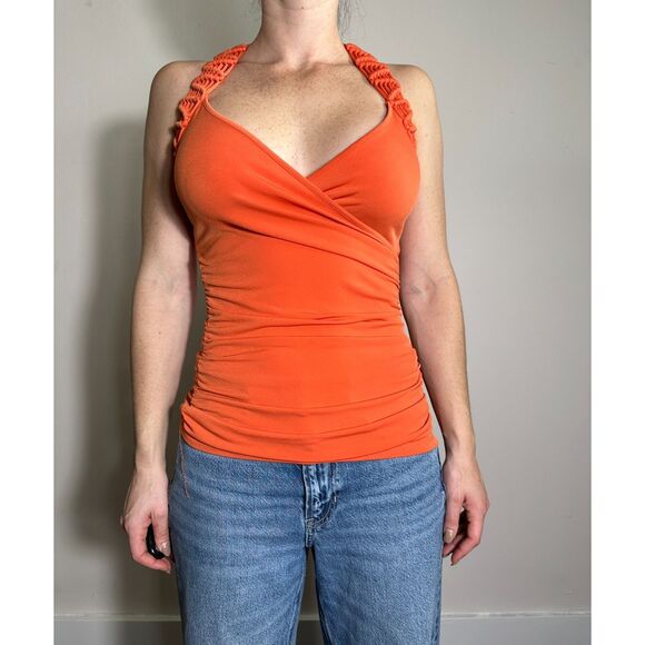 Vintage Y2K Cache Orange Sleeveless Top Size XS - Picture 1 of 4